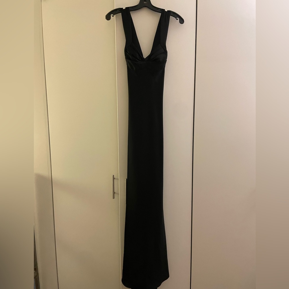 Calvin Klein black silk gown